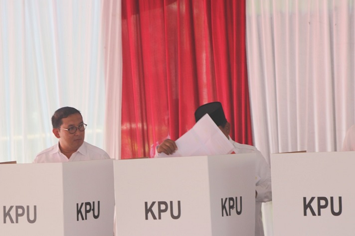 Prabowo Nyoblos
