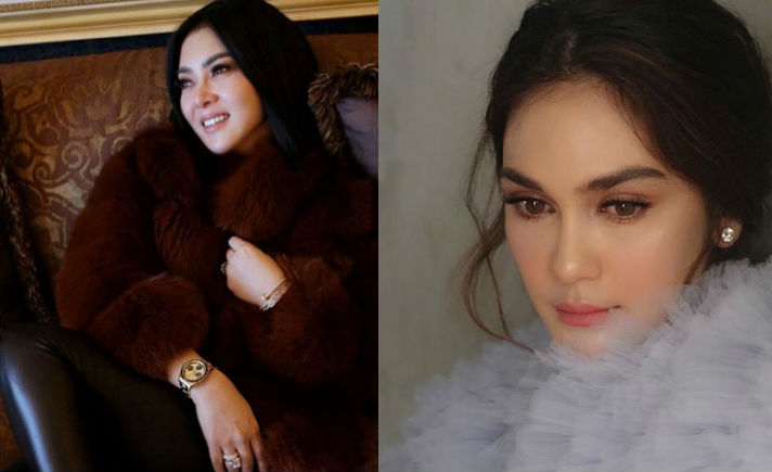 Syahrini dan Luna Maya