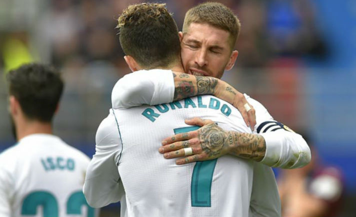 Serio Ramos dan Cristiano Ronaldo