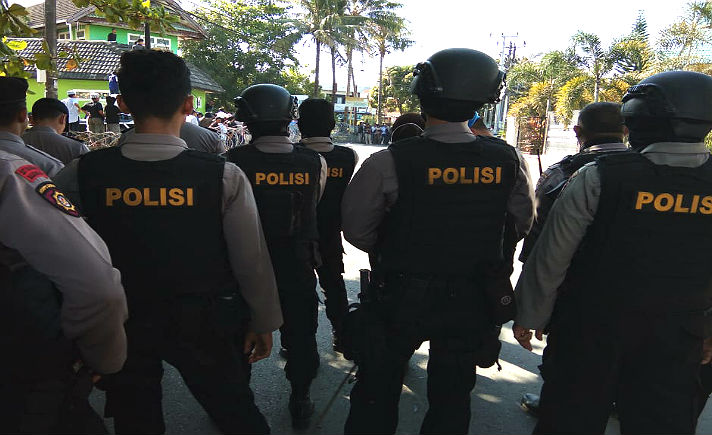 Pengamanan KPU Makassar