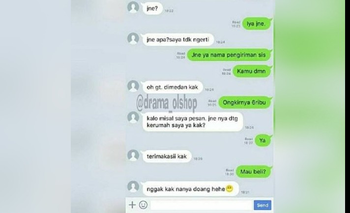 Chat lucu pembeli