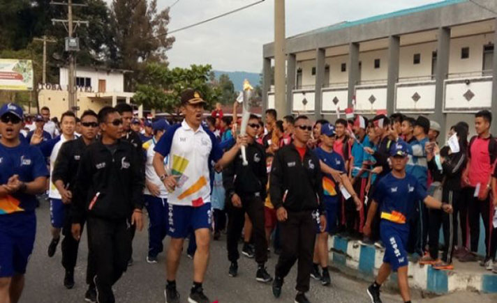 Obor Asian Games di Parapat