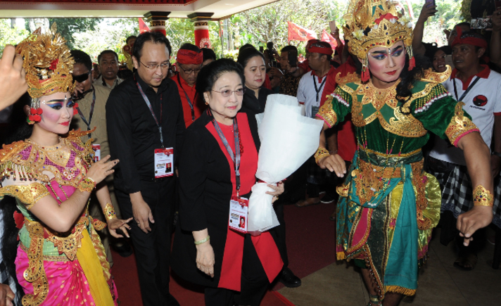 Megawati di Kongres PDI Perjuangan
