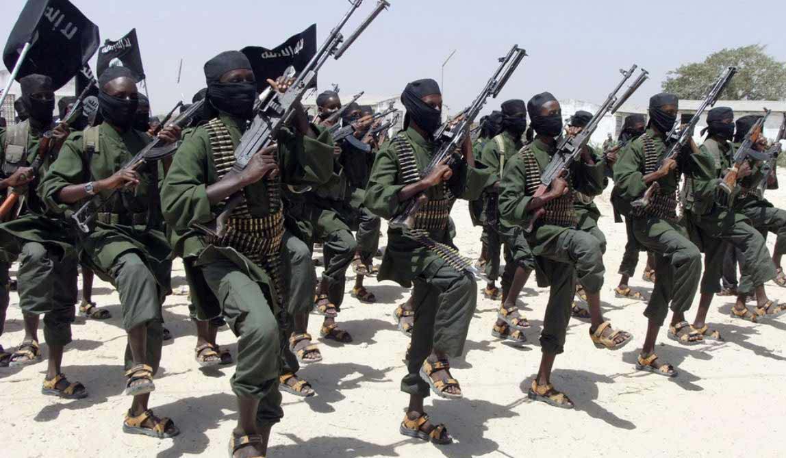 Tentara pemberontak Al Shabaab di Mogadishu