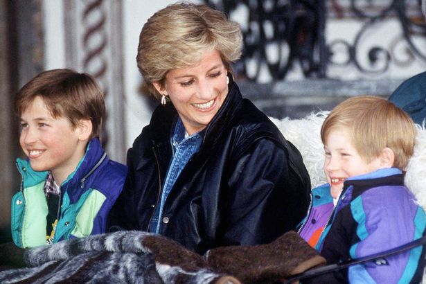 Foto Kebersamaan Putri Diana Bersama Pangeran William dan Pengeran Harry