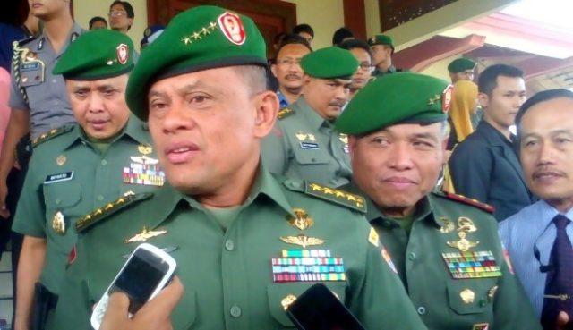 Panglima TNI Jenderal  Gatot Nurmantyo
