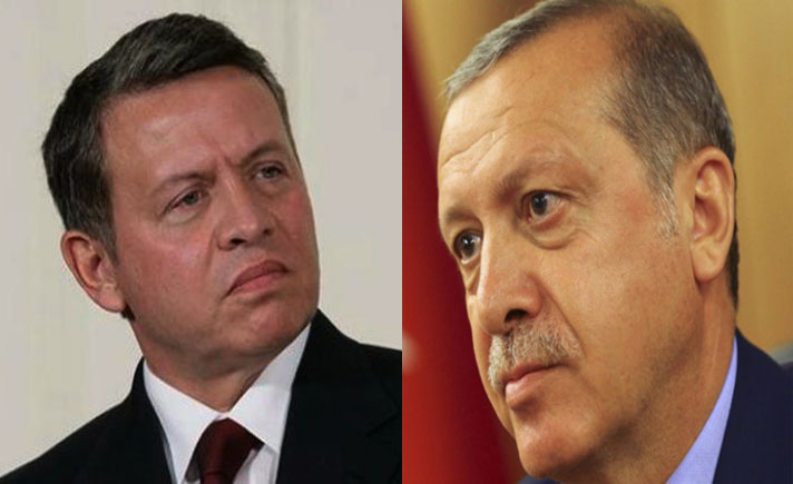Raja Yordania, Abdullah II dan Presiden Turki, Recep Tayyip Erdogan