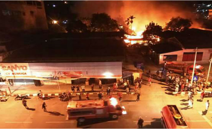Kebakaran di Jayapura