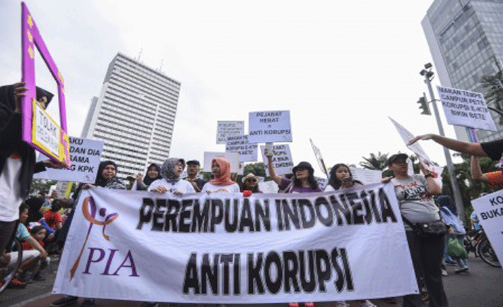 Aksi Dukung KPK