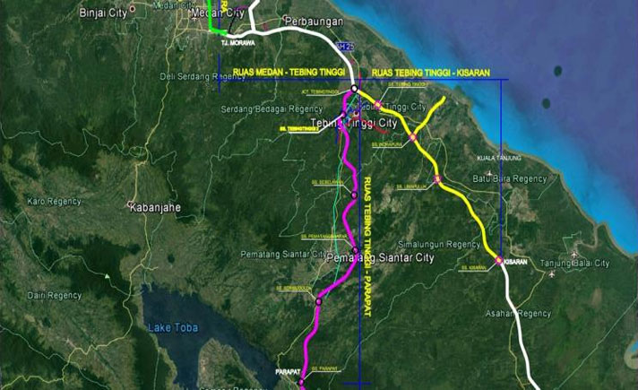 Peta Tol Tebing Tinggi Pematangsiantar Parapat
