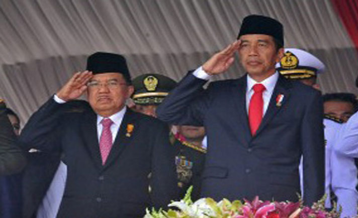 Presiden Jokowi dan Wapres Jusuf Kalla