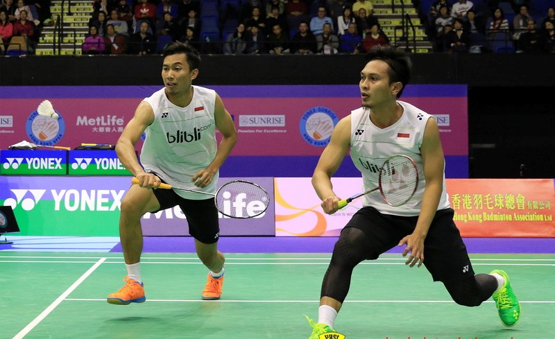 Ahsan/Rian Menang, Praveen/Debby Kandas  Tagar