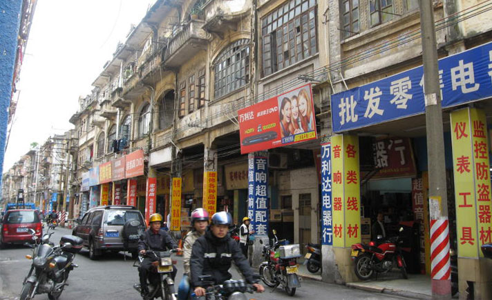 Sudut kota Jiangmen. Tiongkok