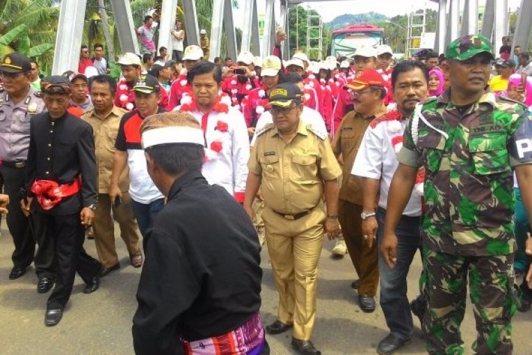 Peserta Kirab Pemuda Nusantara 2017 Tiba di Gorontalo Utara