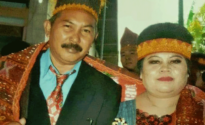 Pasangan suami istri Justrin Purba Simamora (55) dan Edista Br Sihotang