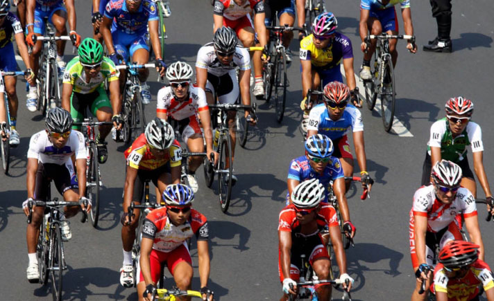 Peserta etape II balap sepeda Tour de Siak di Riau, Kamis siang, berkurang dari 70 menjadi hanya 59 pembalap, karena 11 lainnya cedera dan kelelahan pada etape I Siak-Dayun.