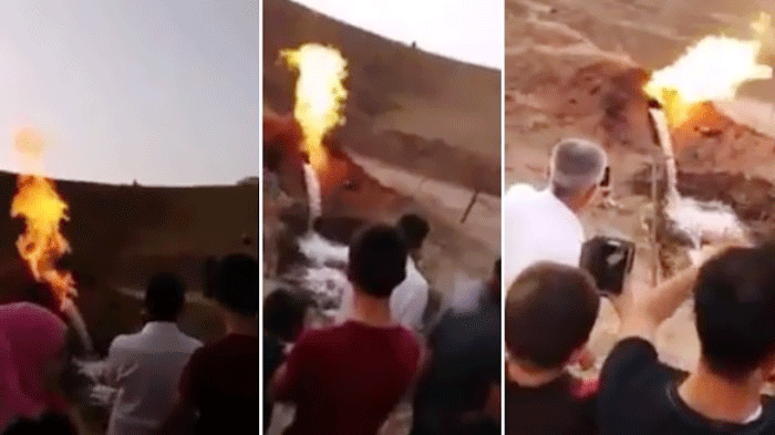 Sumber Air Bercampur Api Muncul di Perbatasan Saudi dan Yaman