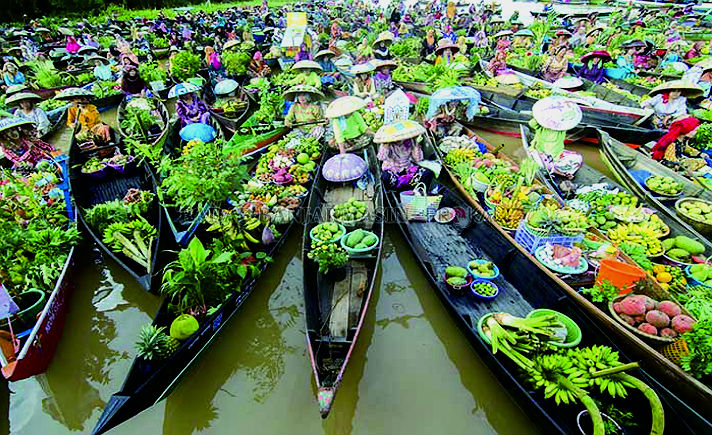 Pasar Terapung Banjarmasin 1