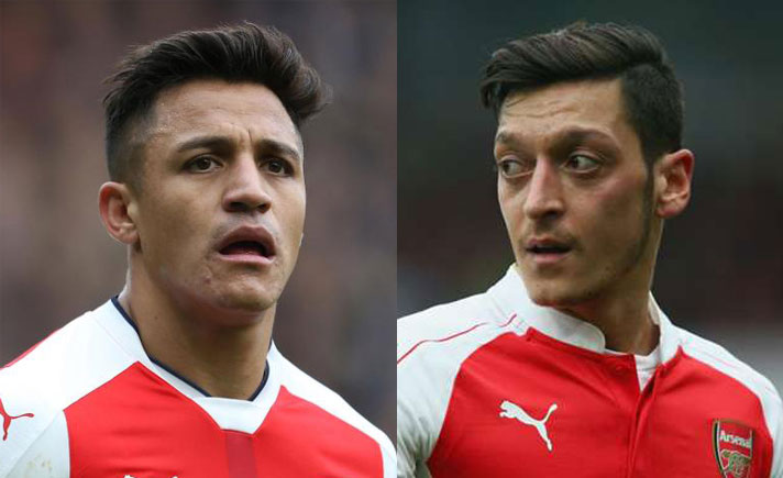 Alexis Sanchez dan Mesut Ozil