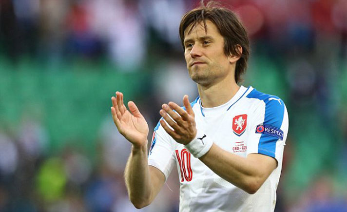 Mantan gelandang Arsenal dan pengatur permainan timnas Ceko Tomas Rosicky