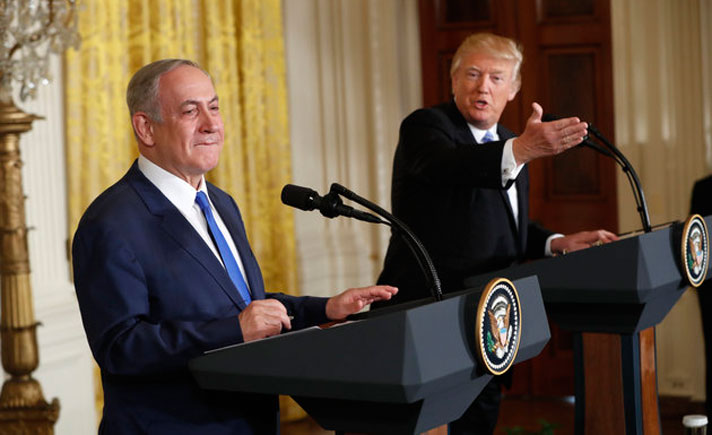 PM Israel, Benjamin Netanyahu dan Presiden AS, Donald Trump