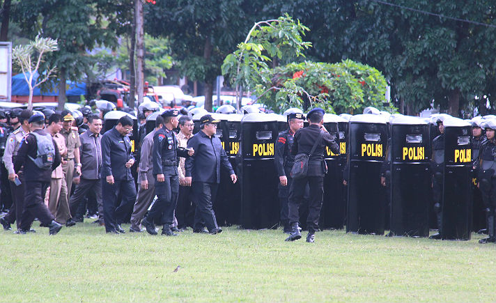 Apel Pasukan Pengamanan Pilkada Jawa Barat
