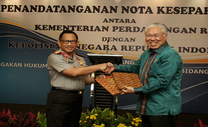 MoU Kapolri - Menteri Perdagangan