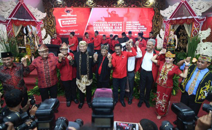 Massa Pendukung 'Eramas' Padati Lapangan Merdeka, PDIP 