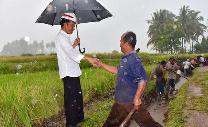 Jokowi temui pekerja