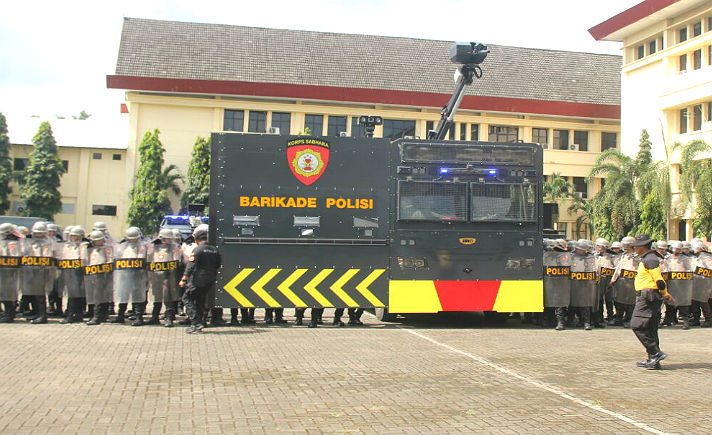 Latihan Dalmas Polda Sulsel 5