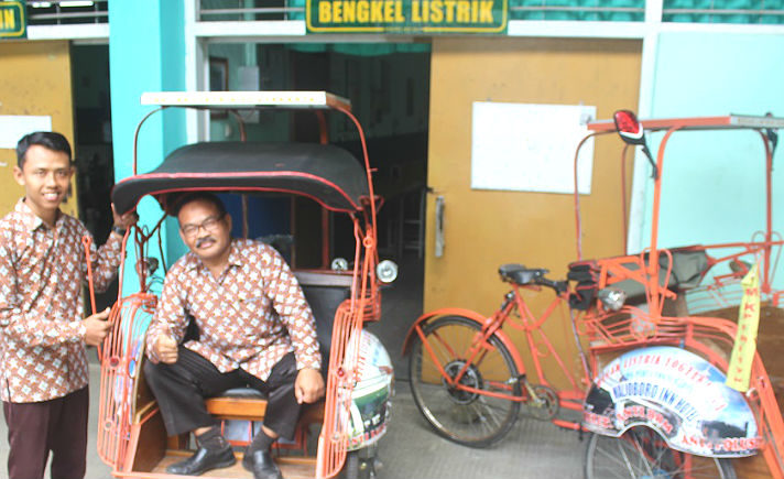 Inovasi Becak Listrik dari Yogyakarta