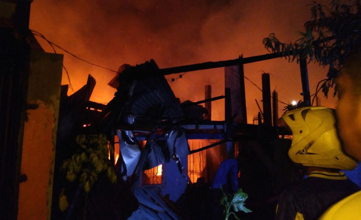 Kebakaran di Makassar
