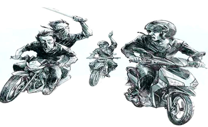 ilustrasi begal