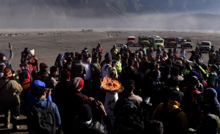 Torch Relay Asian Games 2018 Bromo