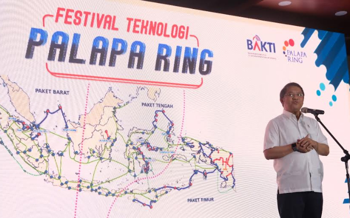 Uji Coba Palapa Ring, Menkominfo Video Call 4 Wilayah Terluar Indonesia