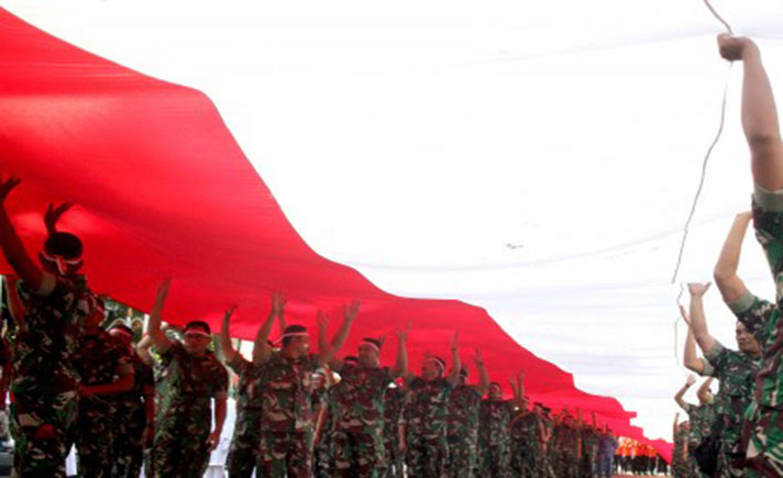 Kirab Bendera Merah Putih di Bogor