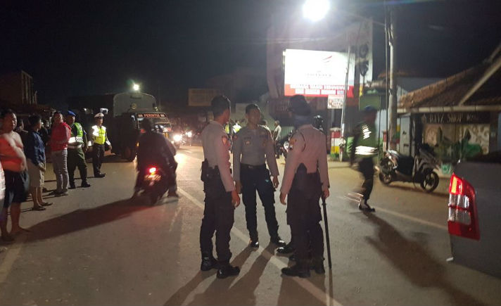Kepolisian Pekalongan membubarkan aksi balap liar di ruas jalan Kedungwuni-Pekajangan, Pekalongan