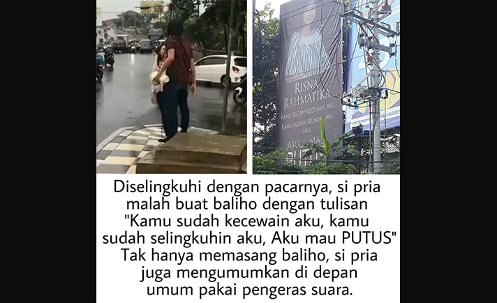 Viral Baliho Putuskan Pacar