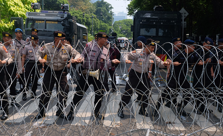 Aksi depan KPU