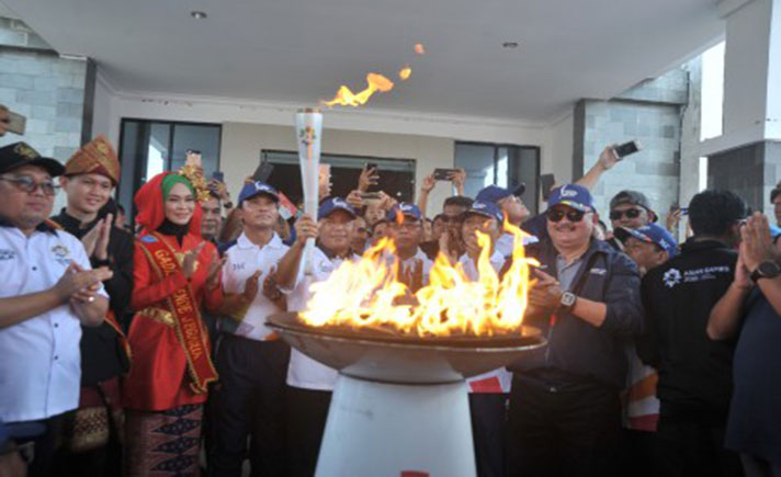 Obor Asian Games Singgah di OKI