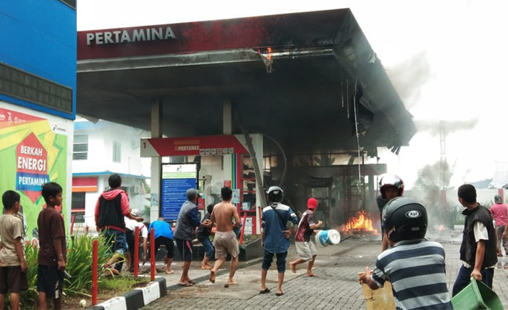 SPBU Terbakar