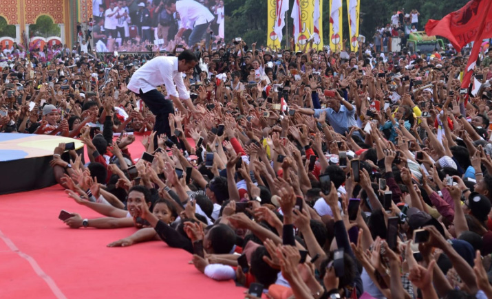 Meriahnya Kampanye Jokowi di Dumai