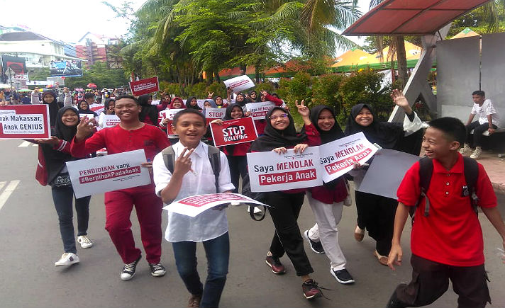 Peringatan Hari Anak di Makassar