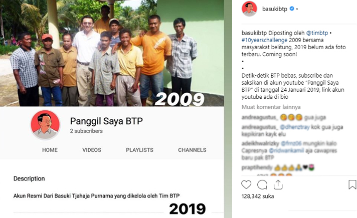 Instagram Ahok