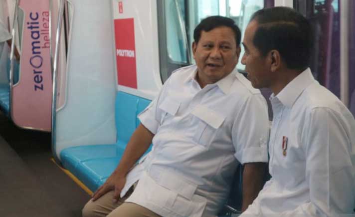 Jokowi-Prabowo di MRT