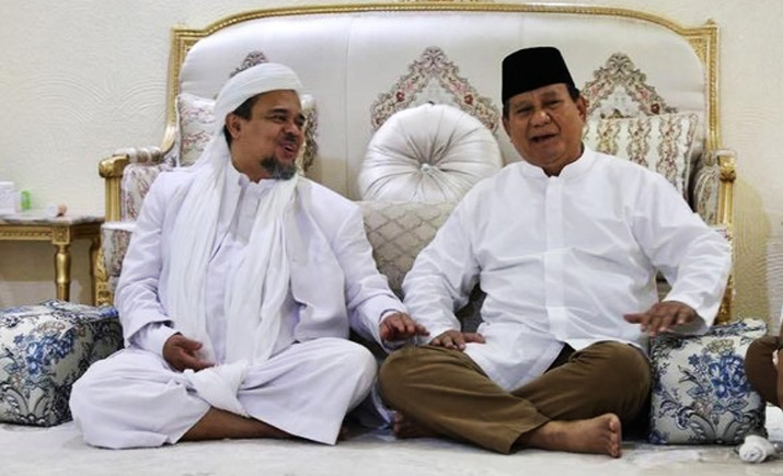Habib Rizieq, Prabowo