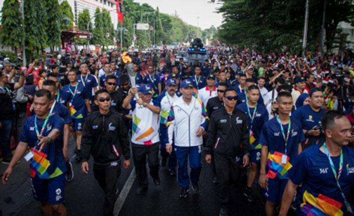 Torch Relay Asian Games 2018 di Solo