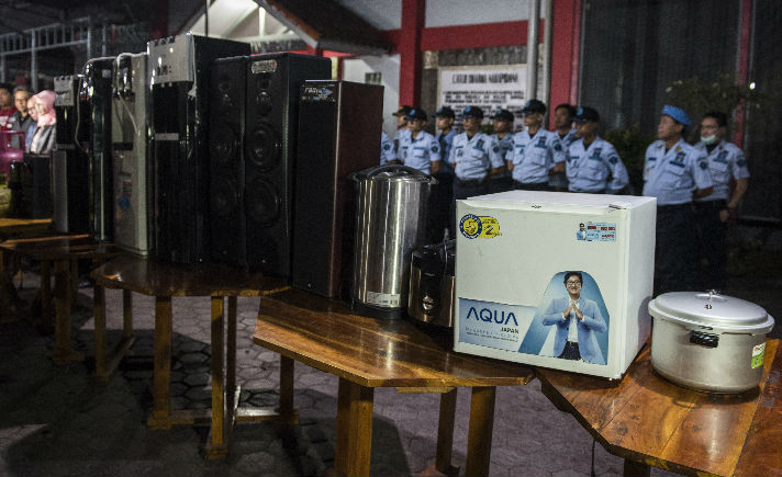 Barang Sitaan Lapas Sukamiskin