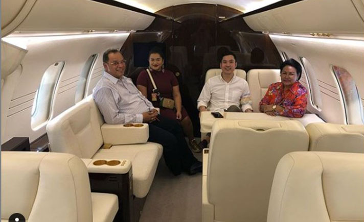 Jet Pribadi Sandra Dewi