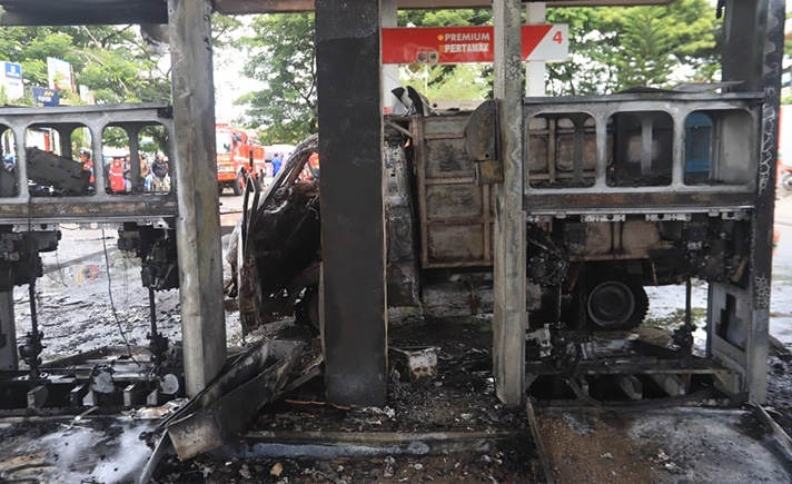 SPBU Terbakar